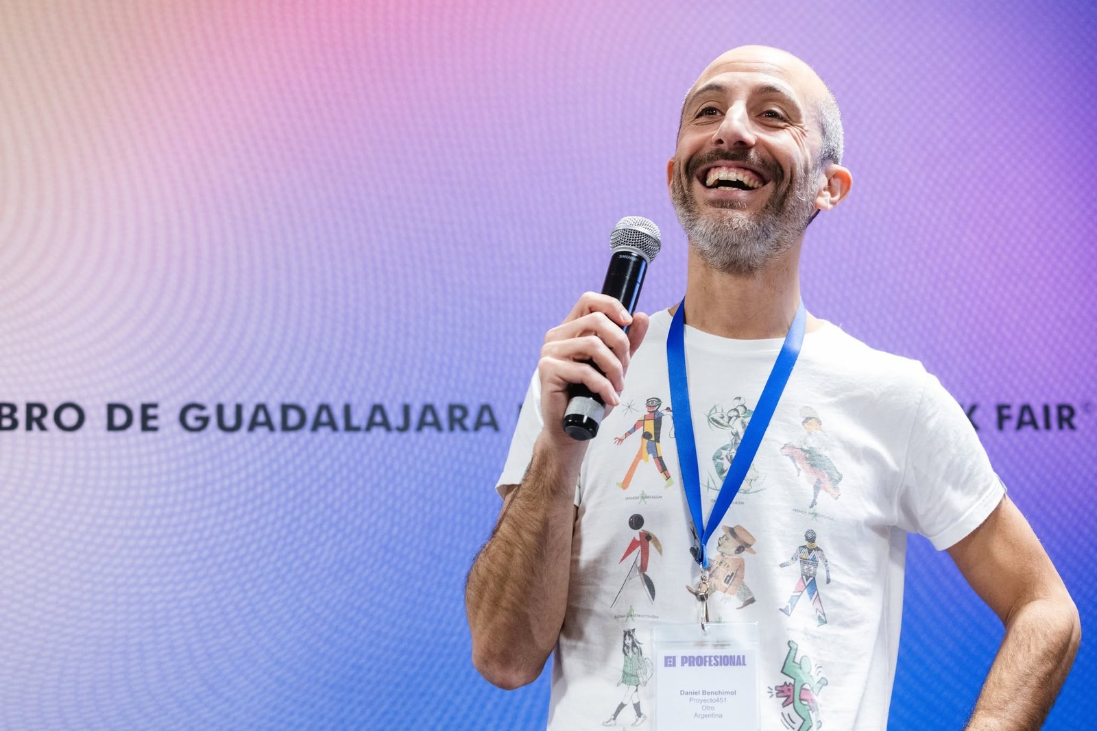 Daniel Benchimol durante su intervención en la Feria Internacional del Libro de Guadalajara